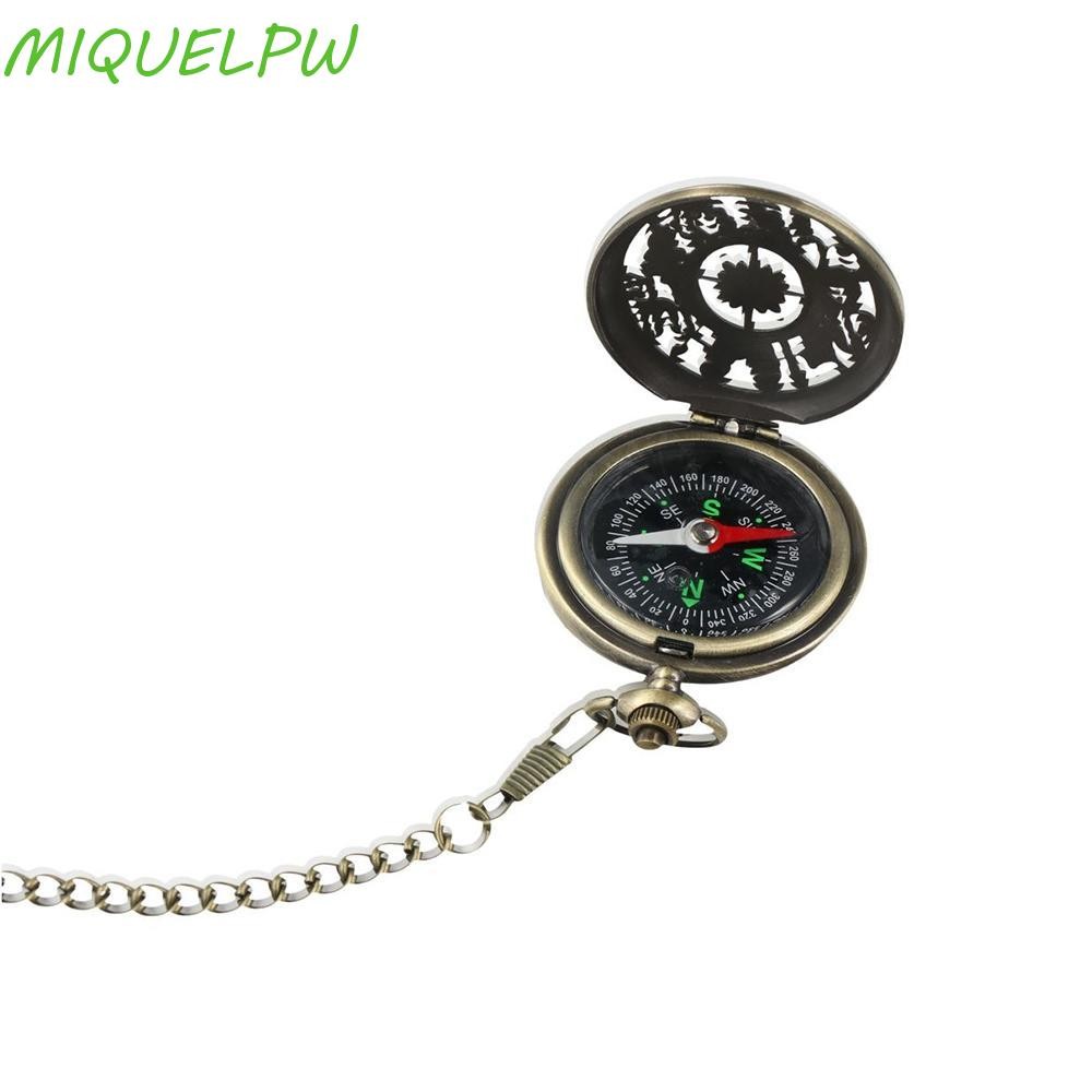 MIQUELPW Vintage Bronze Compass Retro Vintage with Hanging Chain Pocket ...