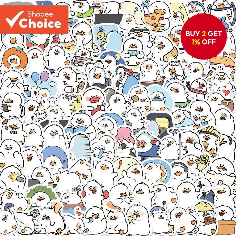 100PCS Animal Fat Duck Graffiti Stickers For Motorcycle Phone ...