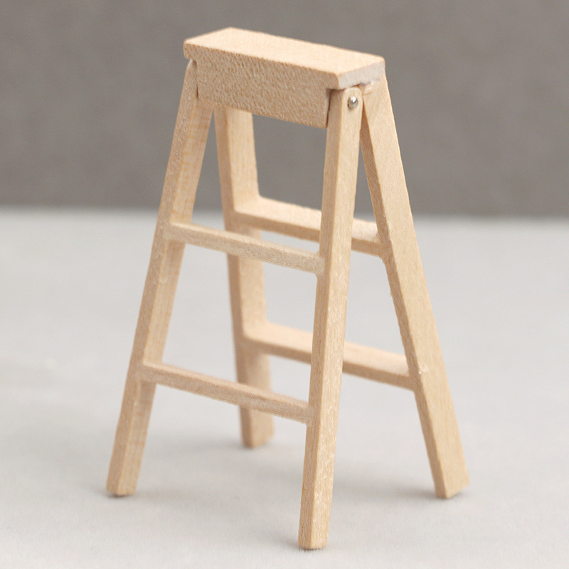 Dollhouse dollhouse dollhouse Mini Furniture Support Ladder Model ...