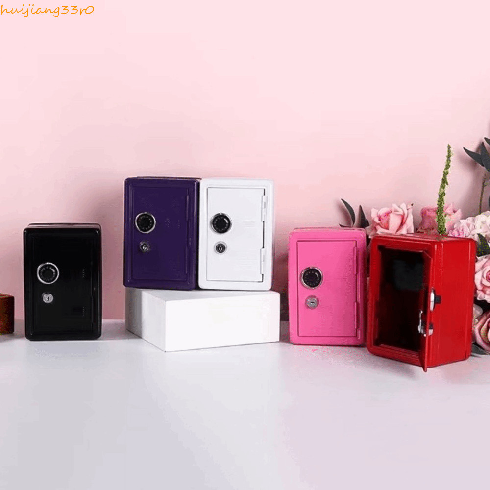 HUIJIANGU Mini Safe Box, Password Lock Anti-Theft Piggy Bank ...