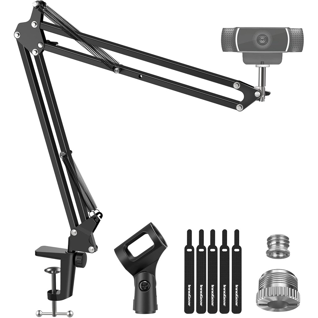 InnoGear Webcam Stand, Boom Arm Mount Stand for Logitech Webcam BRIO 4K ...