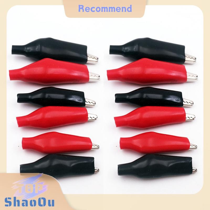 ShaOu 12 Pcs 28MM Black Red Blue Black Yellow Soft Plastic Coated ...