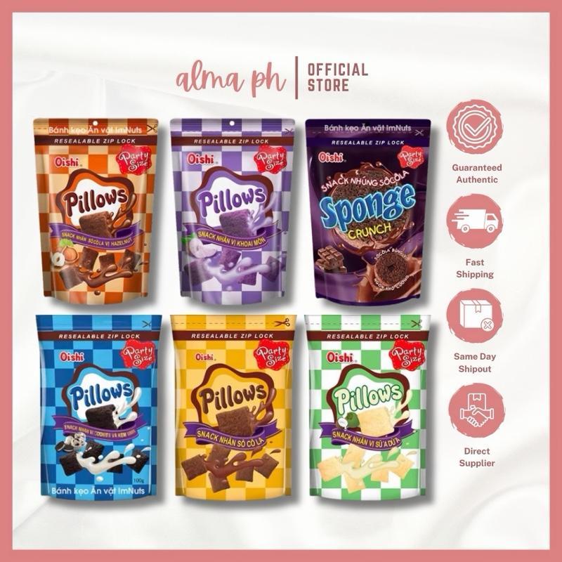 Oishi Pillows crunchy, creamy snack