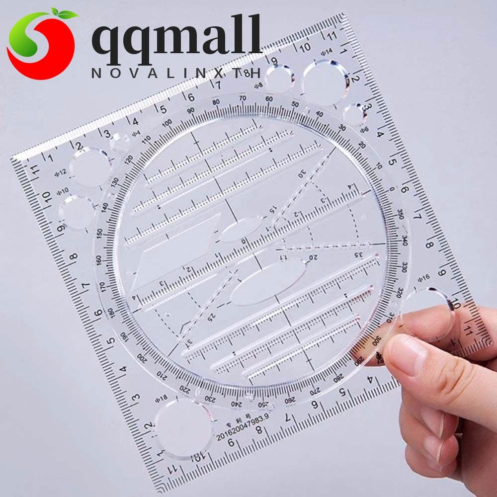 QQMALL Students Springhall Angle Construction Scale Circle Maker ...