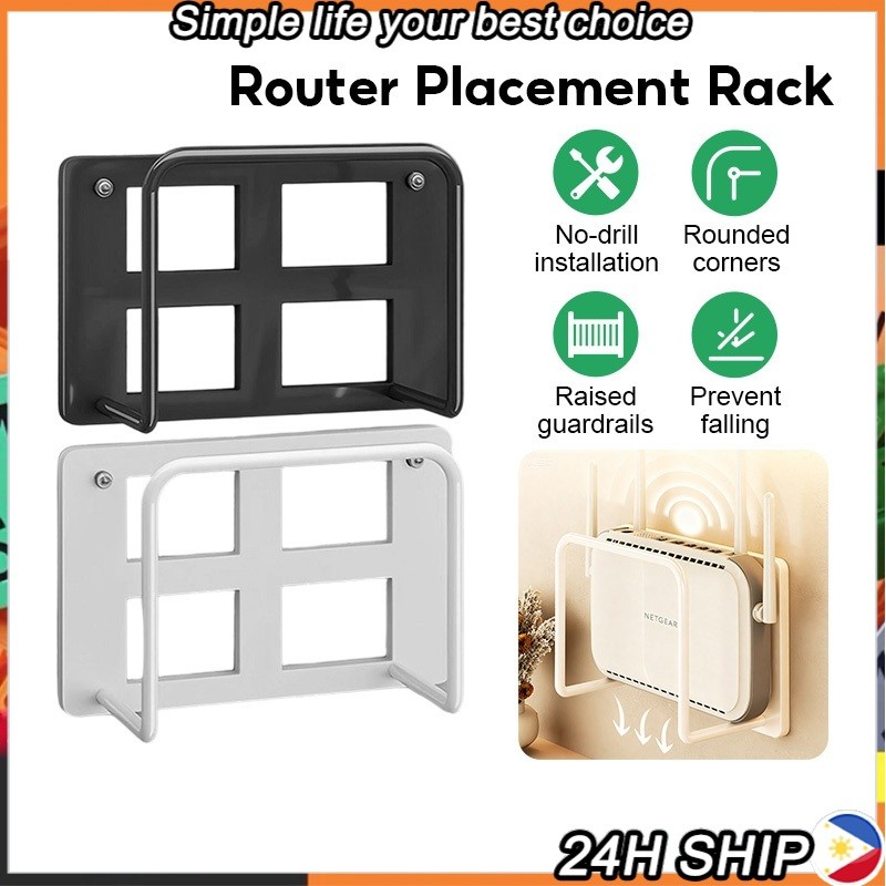WIFI Shelf Router Mount Bracket Universal for Modem TV Set-Top Storage ...