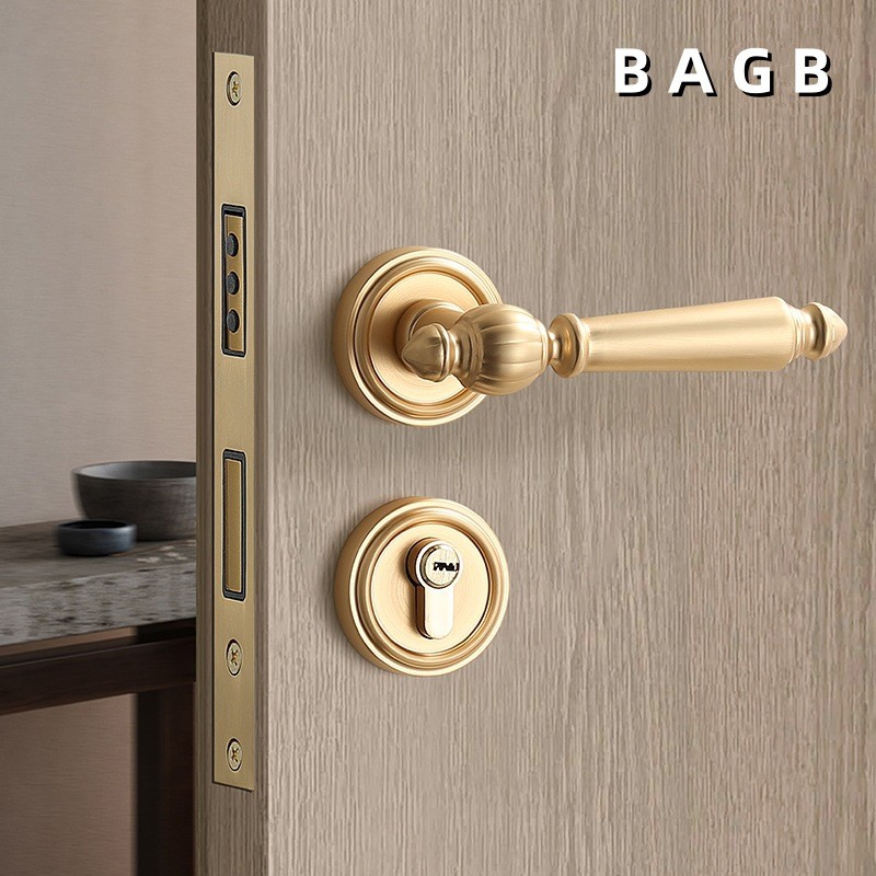BAGB Bedroom Door Lock Indoor Room Wooden Door Lock Magnetic Split ...