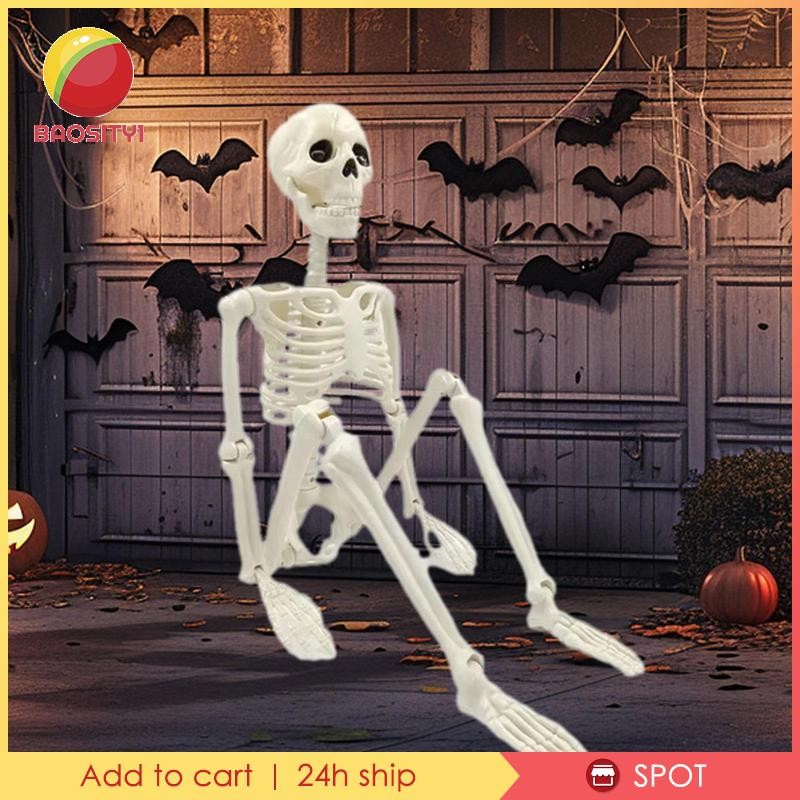 [Baosity1] Halloween Posable Skeleton Realistic Human Skeleton Prop for ...