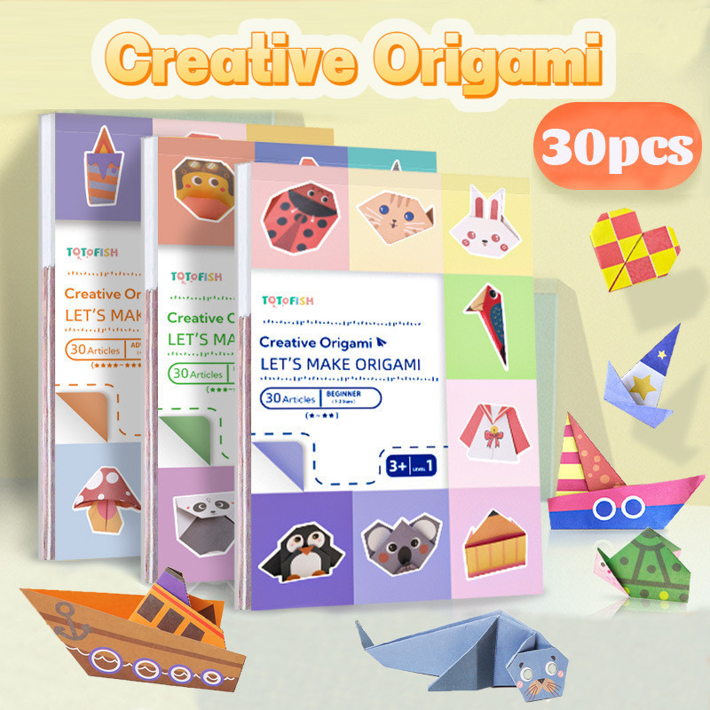 Geetoy 30pcs Origami Kit Handmade Paper Folding Arts Creativity ...