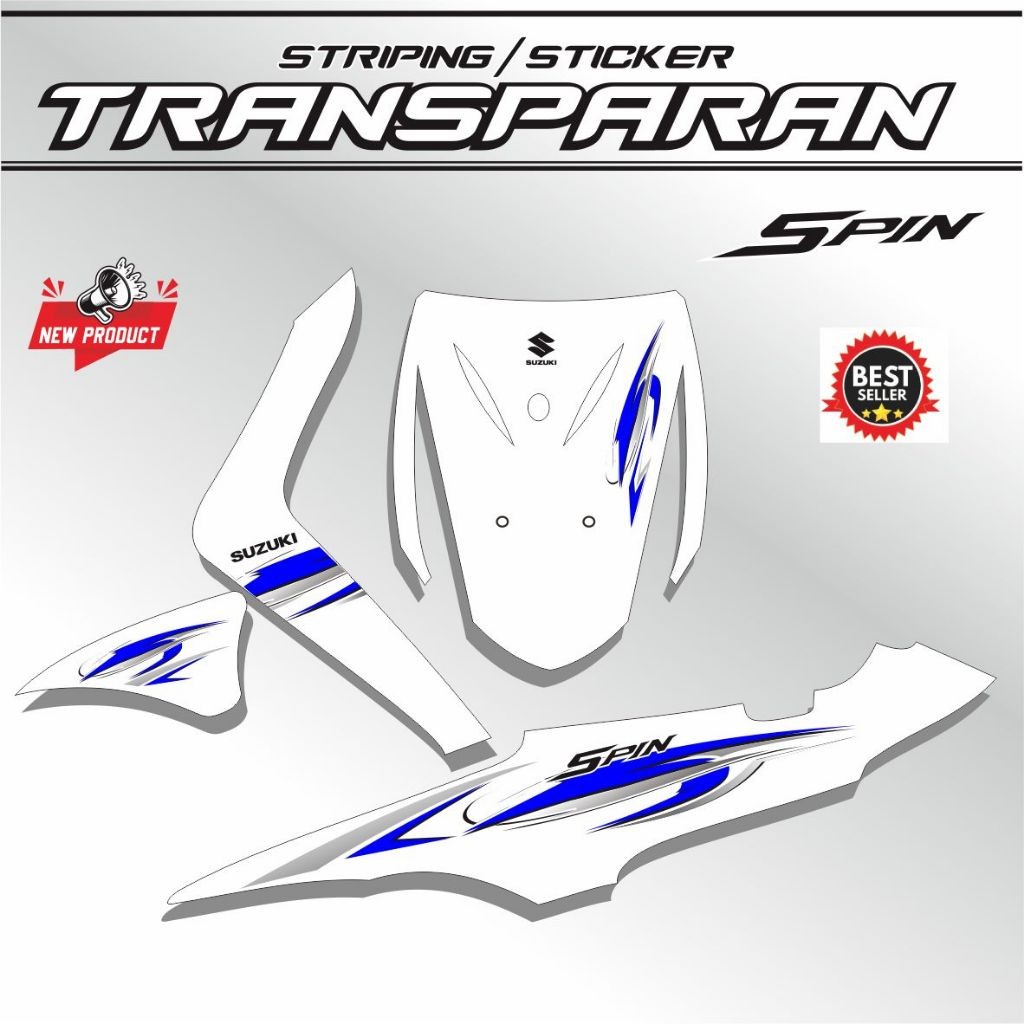 MOTORCYCLE STRIPING Transparent striping variation polet sticker ...