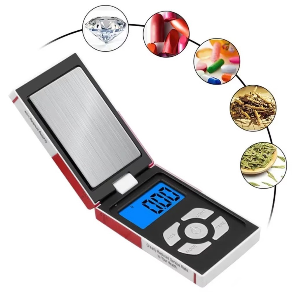 500g/001g Precision Digital Scale Jewelry Gold Weighing Tool Compact ...