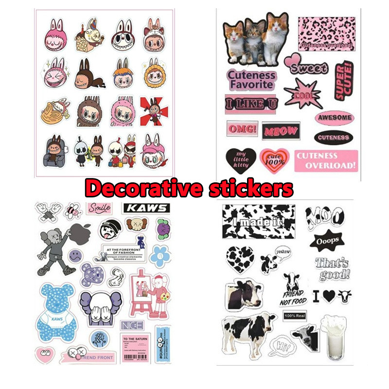 Creative Kawaii Cartoon Stickers Set for Notebooks and DIY Cute Cartoon ...