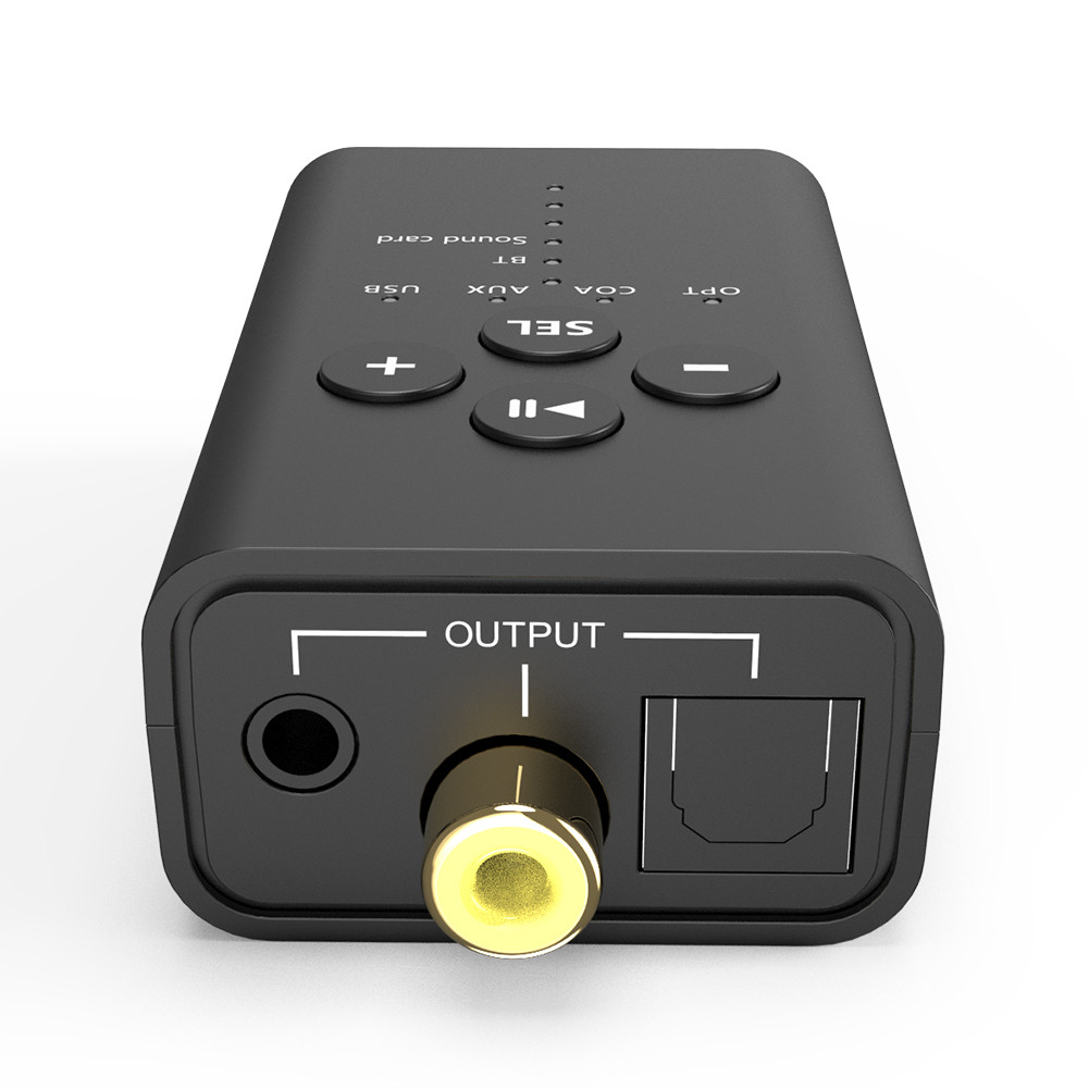 Audio Receiver Adapter AUX/Fibre-optical/Coaxial Stereo Audio Component ...