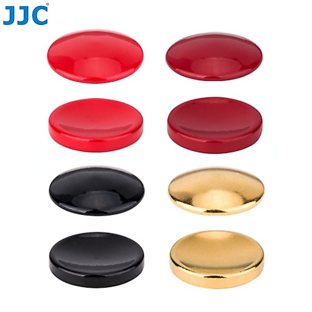 JJC Soft Release Button 3M Adhesive Camera Shutter Brass Red Button for ...