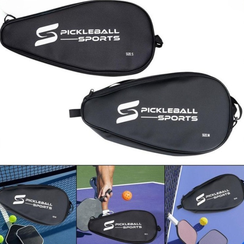 racket bag，PU Pickleball Storage Bag Lightweight Shockproof Zipper Hand ...
