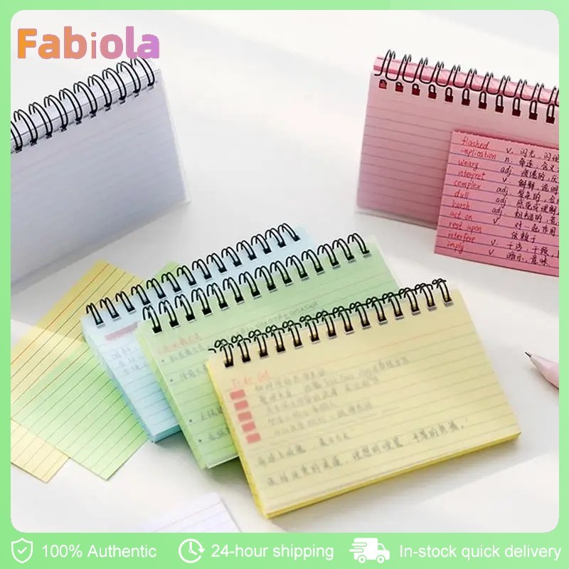 50PCS Horizontal Line Notebook Tearable Coil Book Journal Note Book ...