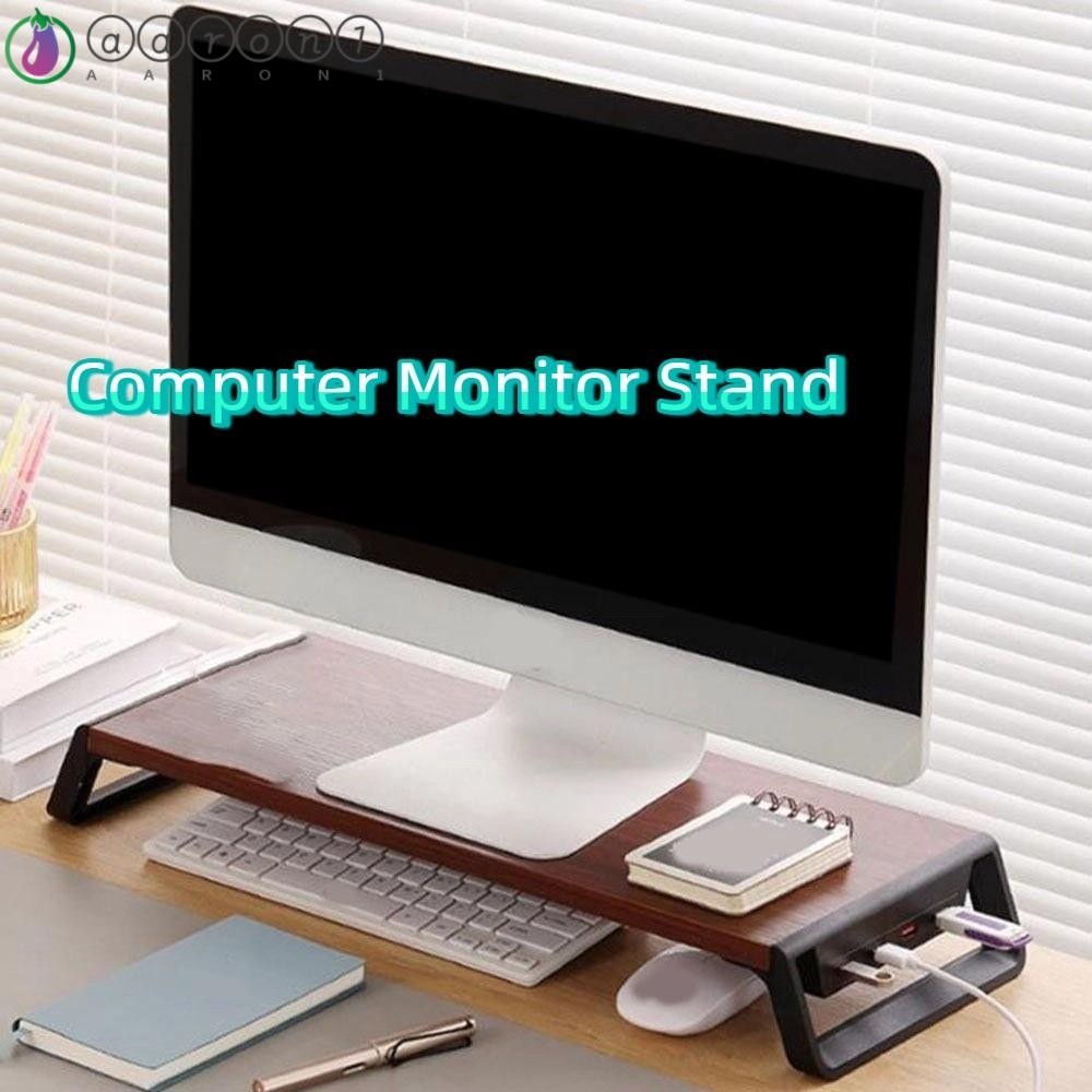 AARONB Computer Monitor Stand, Thickening Increase Monitor Height Work ...