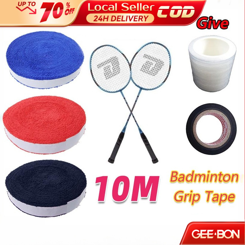GEEBON 10m/Roll Anti-slip Towel Grip Tape for Tennis Squash Badminton ...