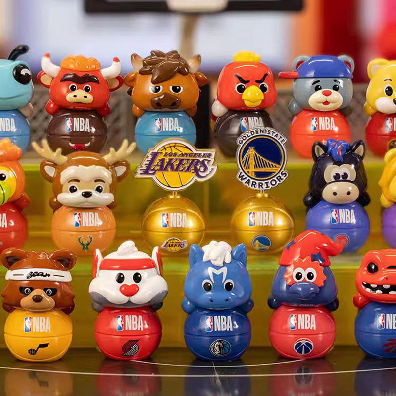 Official NBA Mascot Sticker Fun Blind Box - Mini Collectible Figures ...