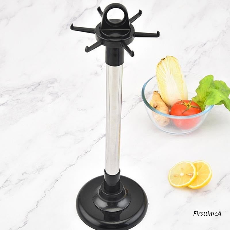 Rotation Swivel Kitchen Utensils Stand 6-claw Hooks Kitchenware Holder ...