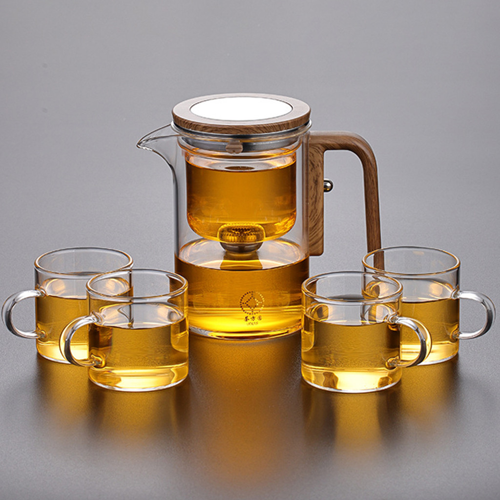 【Ready Stock】 The glass teapot is equipped with a detachable brewer - a ...