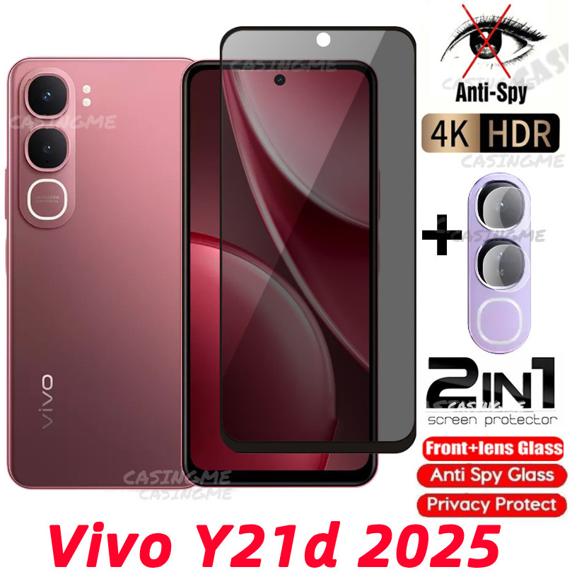 Vivo Y21d 2025 Private Tempered Glass Anti-Spy Full Cover Screen ...