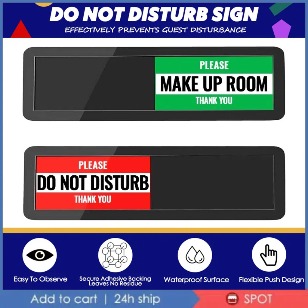 Sliding Room Sign Do Not Disturb Sign Clean Up Room Sign Please Make Up ...