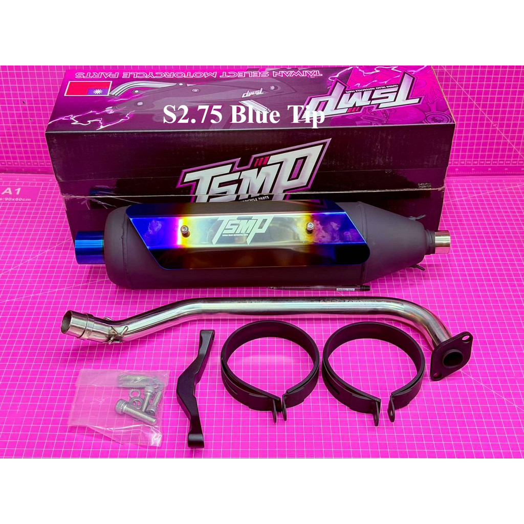 TSMP Pipe Black Aerox v1 v2 v3 / Nmax v2 v3 (Clamp Type) | Shopee ...