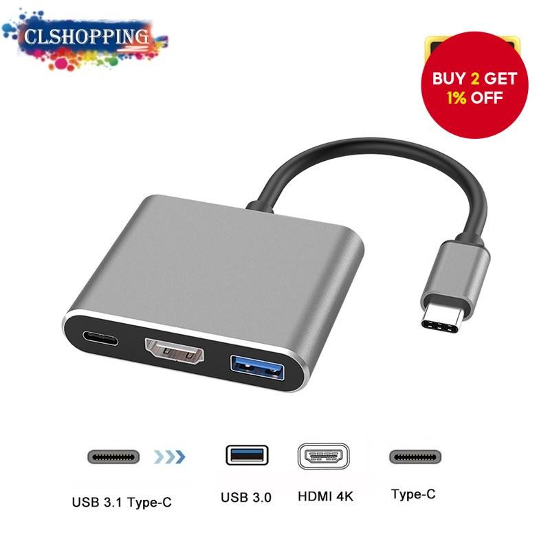 Type C Hub HDMI PD USB HUB 4K Expansion USB3.0 Converter Projection ...