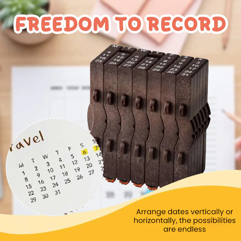 TimeBlocks Connected Calendar Stamp Set - Daily Routine Tracking & Goal ...