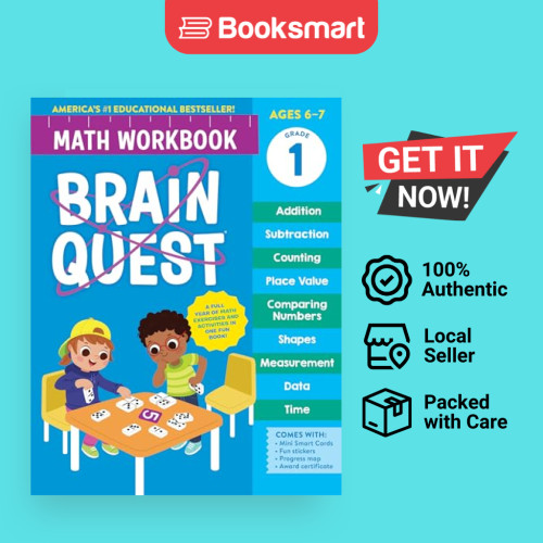 Brain Quest Math Workbook: 1st Grade - Brain Quest Math Workbooks by W ...