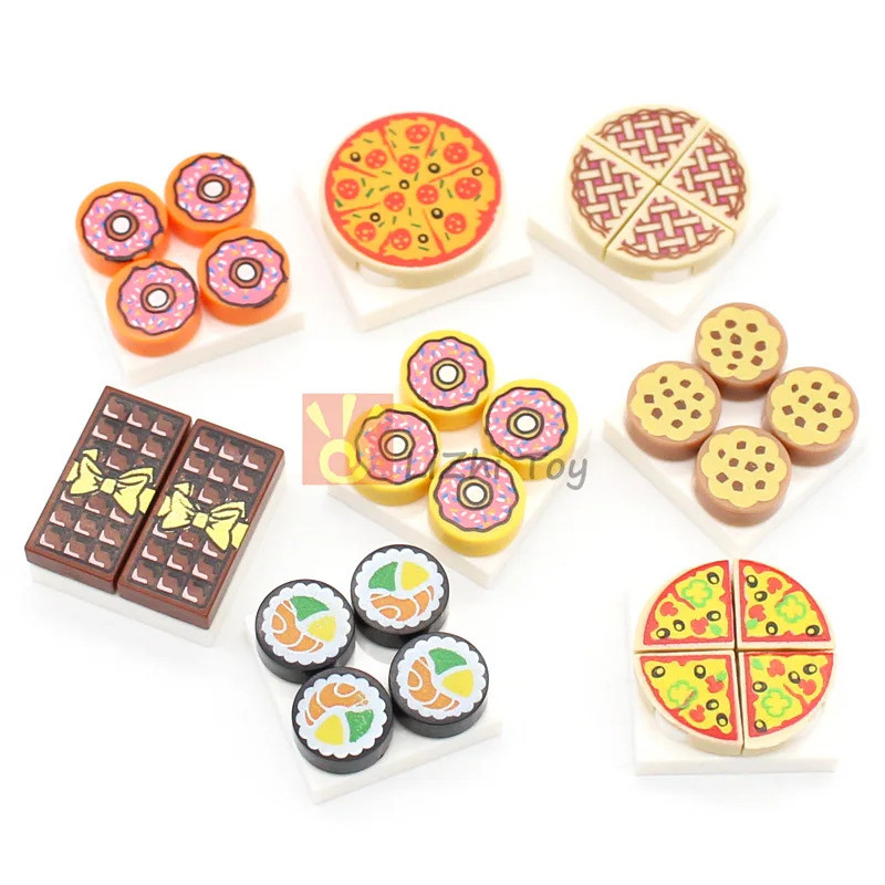 City Friend Accessories Food Building Blocks Bread Chips Roast Chicken ...