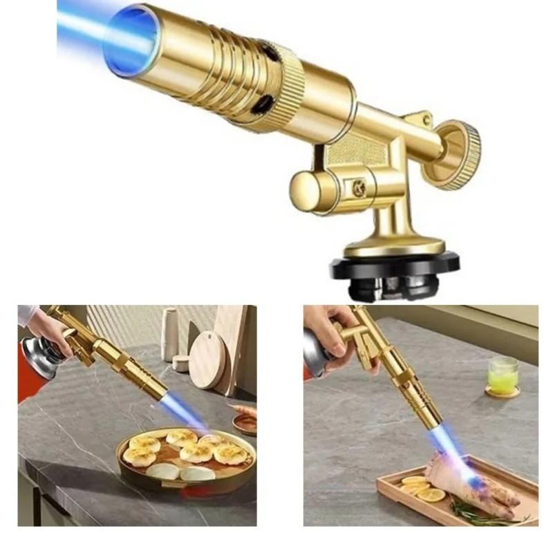 Portable Gas Torch Butane Gas Torch Laz Top Cooking Blowtorch Copper ...