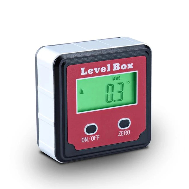 Pocket Digital Inclinometer Protractor 360 Bevel Box Magnetic Base ...