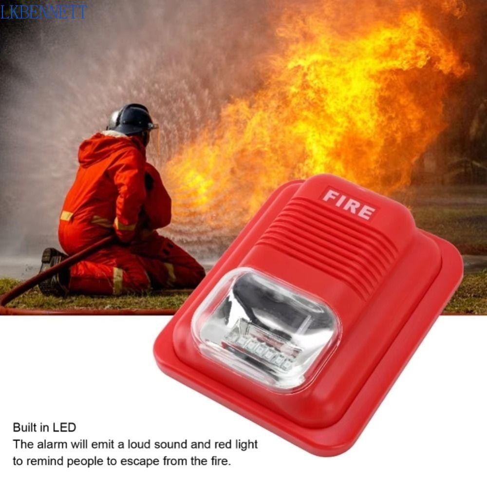 LKBENNETT Fire Alarm System, Safety Sensor Strobe Light Wireless Fire ...