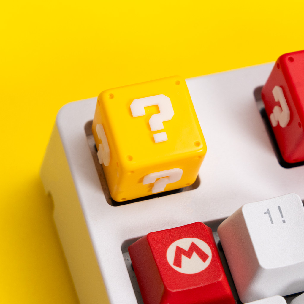 Mario Question Mark Box Keycap Injection Model Personalized Customized ...