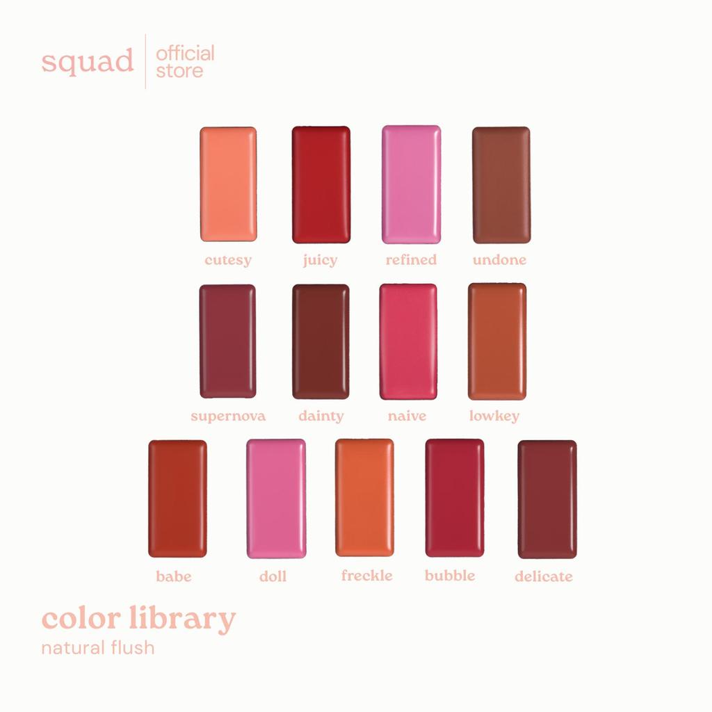 squad cosmetics color library natural flush | Shopee Philippines