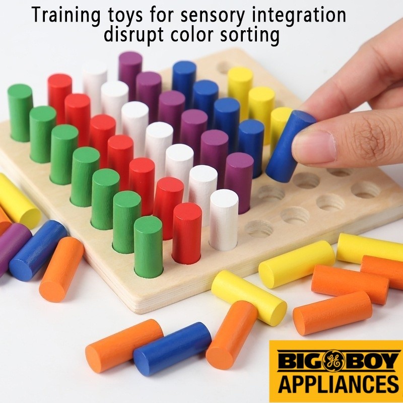 toddler fine motor skills toy montessori wooden peg game for 3 year ...
