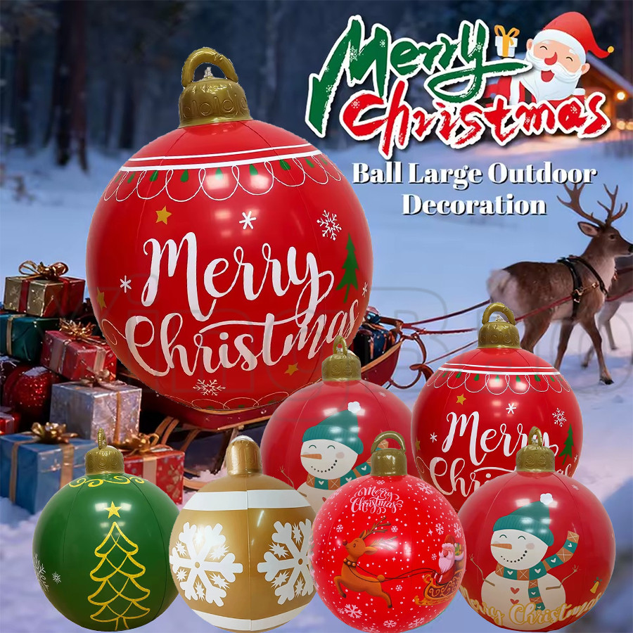 32 Inch Outdoor Christmas Inflatable Decorated Ball Pvc Giant Big Large ...