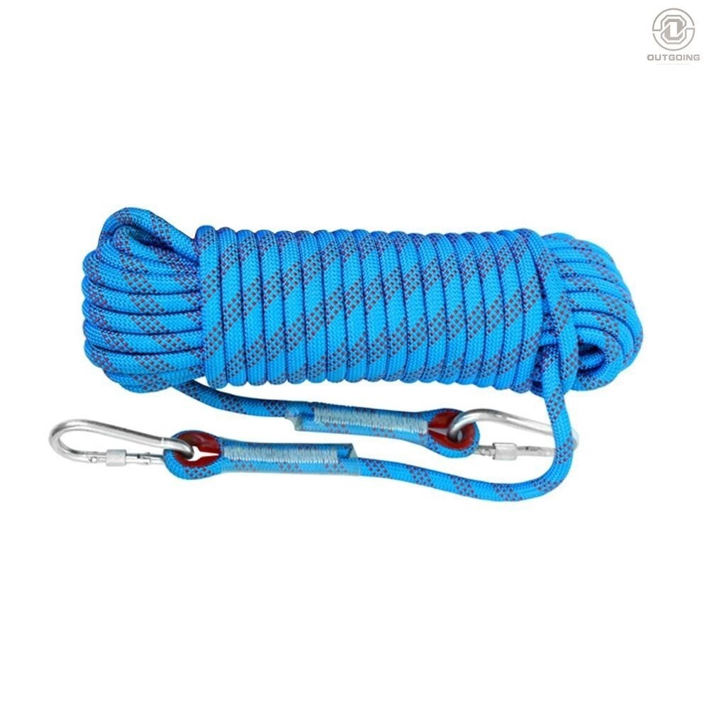 10mm Rock Climbing Rope 10M/20M/30M Outdoor Static Rapelling Rope for ...