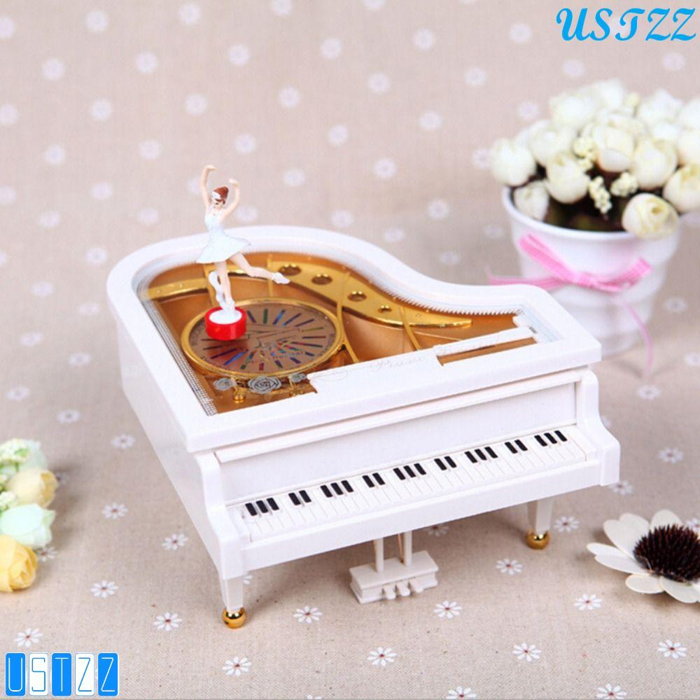 USTZZ Piano Model Music Box, European-style Office Decoration Ballet ...