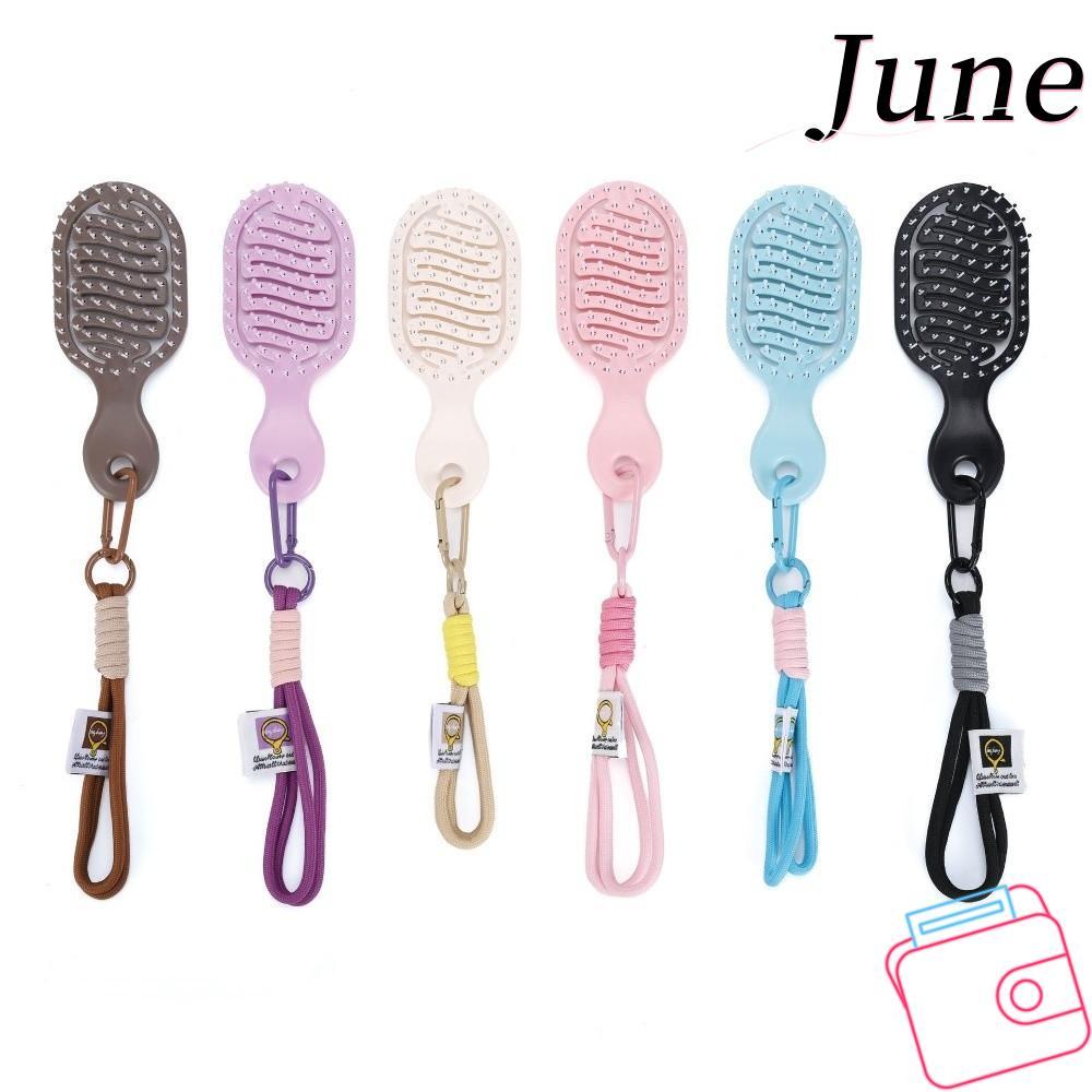 JUNEGOODS Mini Travel Hair Comb, Portable Wet and Dry Use Pocket Hollow ...