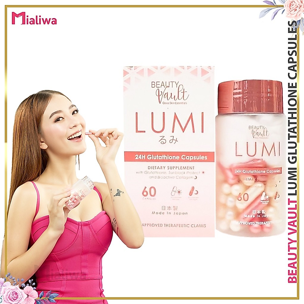 Beauty Vault Lumi Glutathione Capsules Collagen Vitamin E Pampaputi Skin Whitening Beauty Supplement