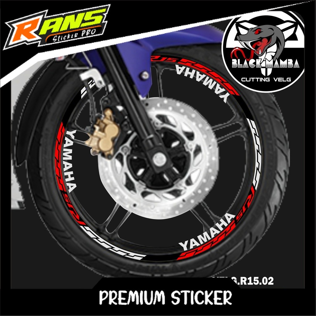 CUTTING STICKER RIM R15 - STICKER LIS LIST VARIATION BAN/VELG YAMAHA ...