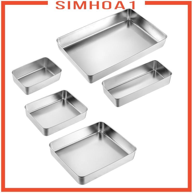 [Simhoa1] Lasagna Pan Stainless Steel Rectangular Cake Baking Pan for ...