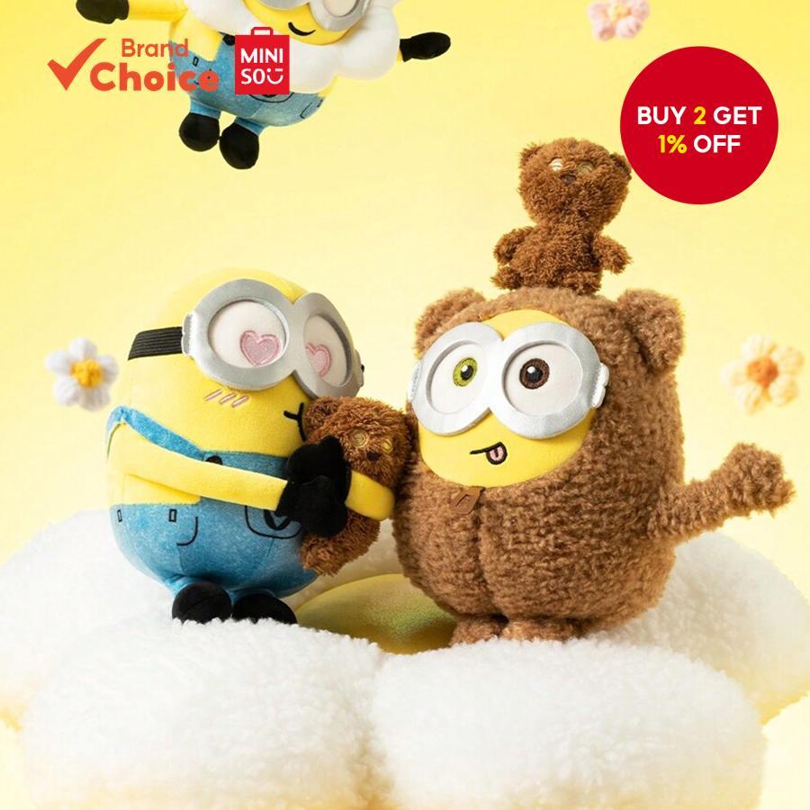 MINISO Minions Series - Bob + Tim Costume Change Plush Doll 11-inch ...