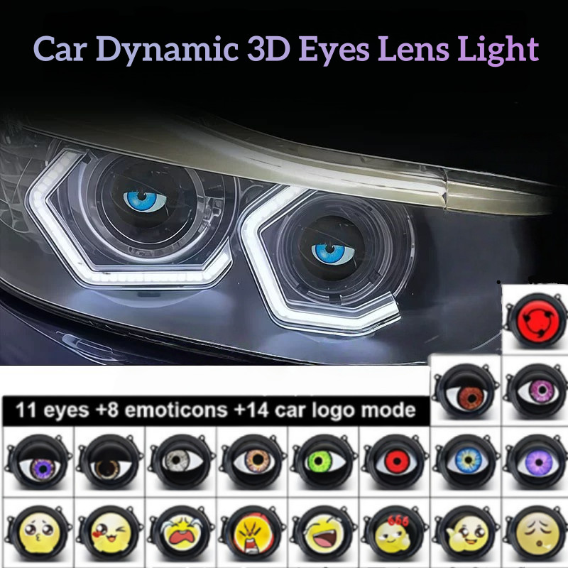 Lens 3D Eyes Light 3 Inch Dynamic Devil Eyes Remote Control 12V-36V 33 ...