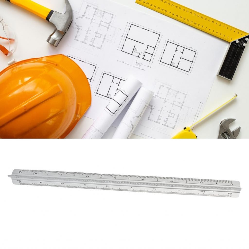 rubycode Architectural Scale Ruler Aluminum Architect 30cm Accurate ...