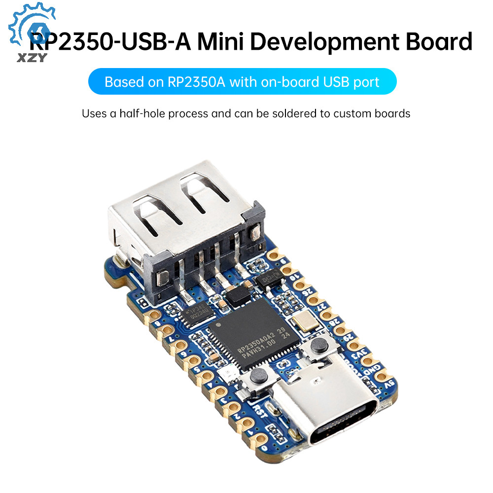 RP2350-USB-A Mini Development Board Based on Raspberry Pi RP2350A Type ...