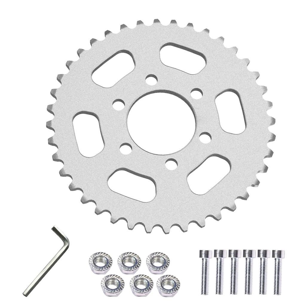 JNDO Mini Bike Sprocket 40 Tooth 35 Chain Rear Sprocket Silver Suitable ...