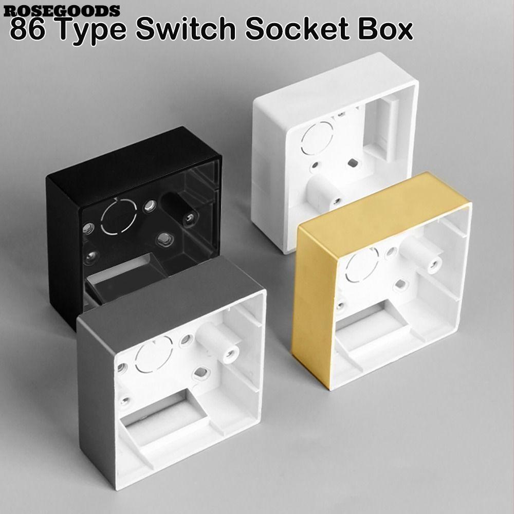ROSEGOODS Switch Socket Box Universal On-Wall Mount Switch And Socket ...